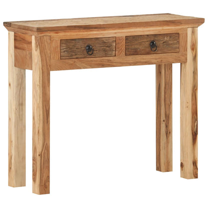 Tavolo Consolle 90,5x30x75cm in Legno di Acacia e di Recupero