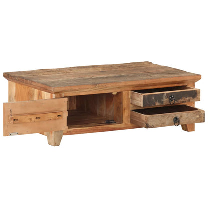 Tavolino da Salotto 90x50x31 cm in Legno Massello di Recupero | homemem39
