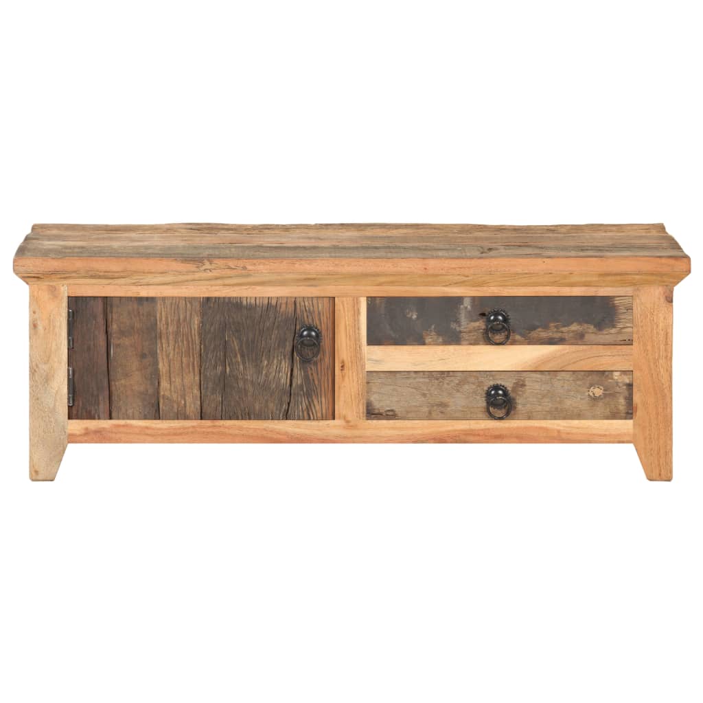 Tavolino da Salotto 90x50x31 cm in Legno Massello di Recupero | homemem39