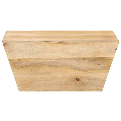 Tavolino Salotto a Forma di V 66x66x30 cm Legno Massello Mango | homemem39