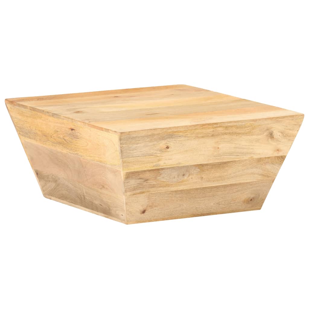 Tavolino Salotto a Forma di V 66x66x30 cm Legno Massello Mango | homemem39