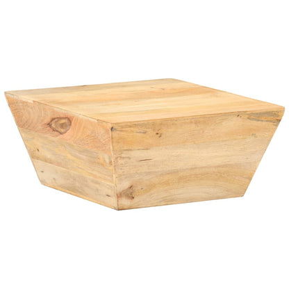 Tavolino Salotto a Forma di V 66x66x30 cm Legno Massello Mango | homemem39