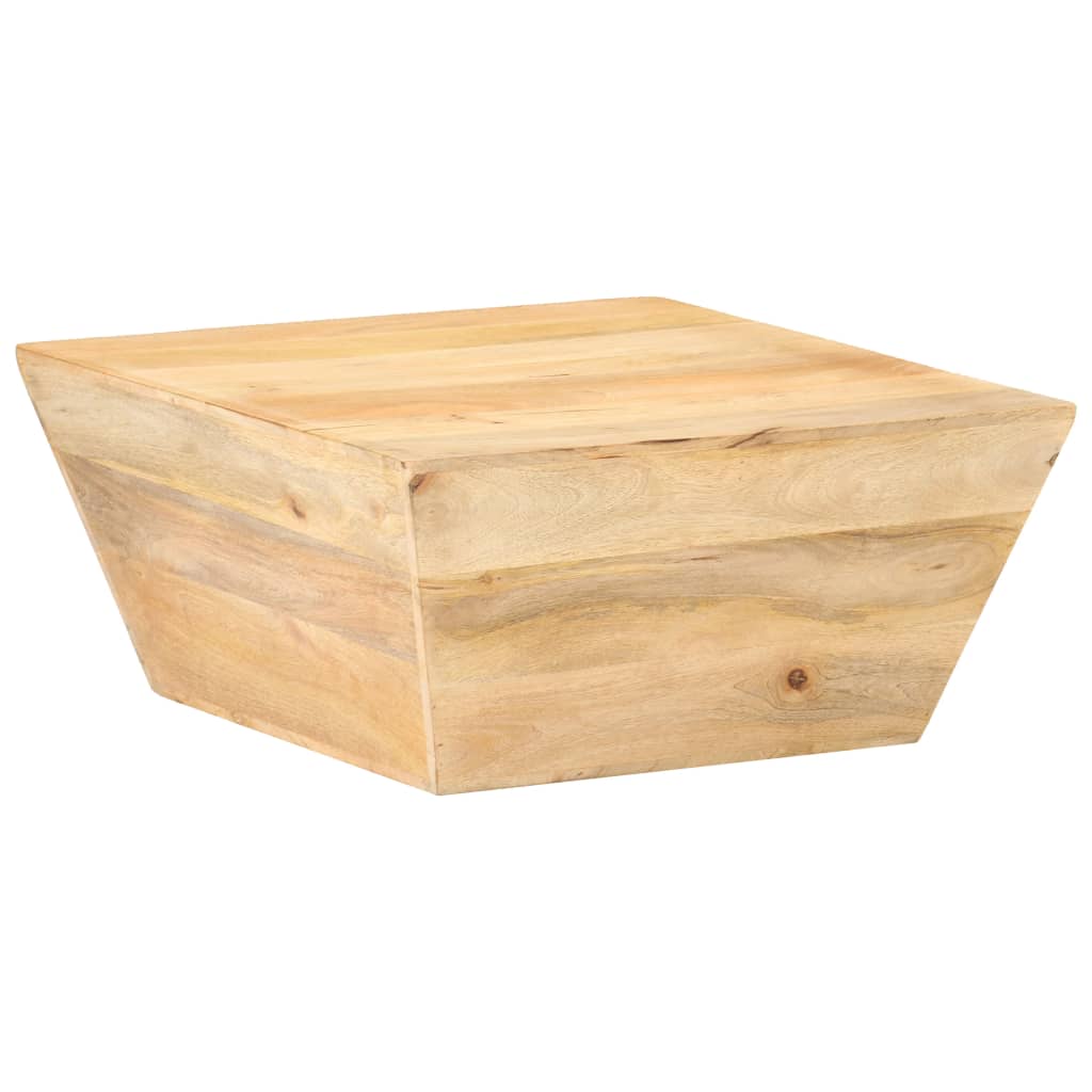 Tavolino Salotto a Forma di V 66x66x30 cm Legno Massello Mango | homemem39