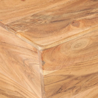 Tavolino Salotto a Forma di V 66x66x30 cm Legno Massello Acacia | homemem39