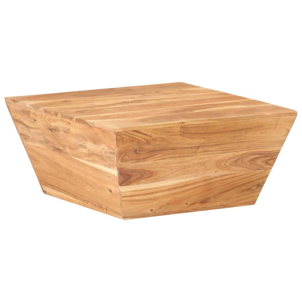 Tavolino Salotto a Forma di V 66x66x30 cm Legno Massello Acacia | homemem39