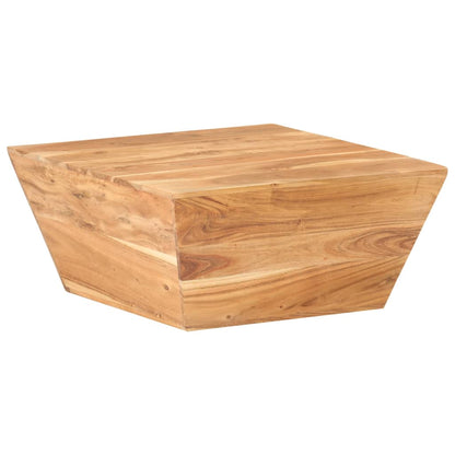 Tavolino Salotto a Forma di V 66x66x30 cm Legno Massello Acacia | homemem39