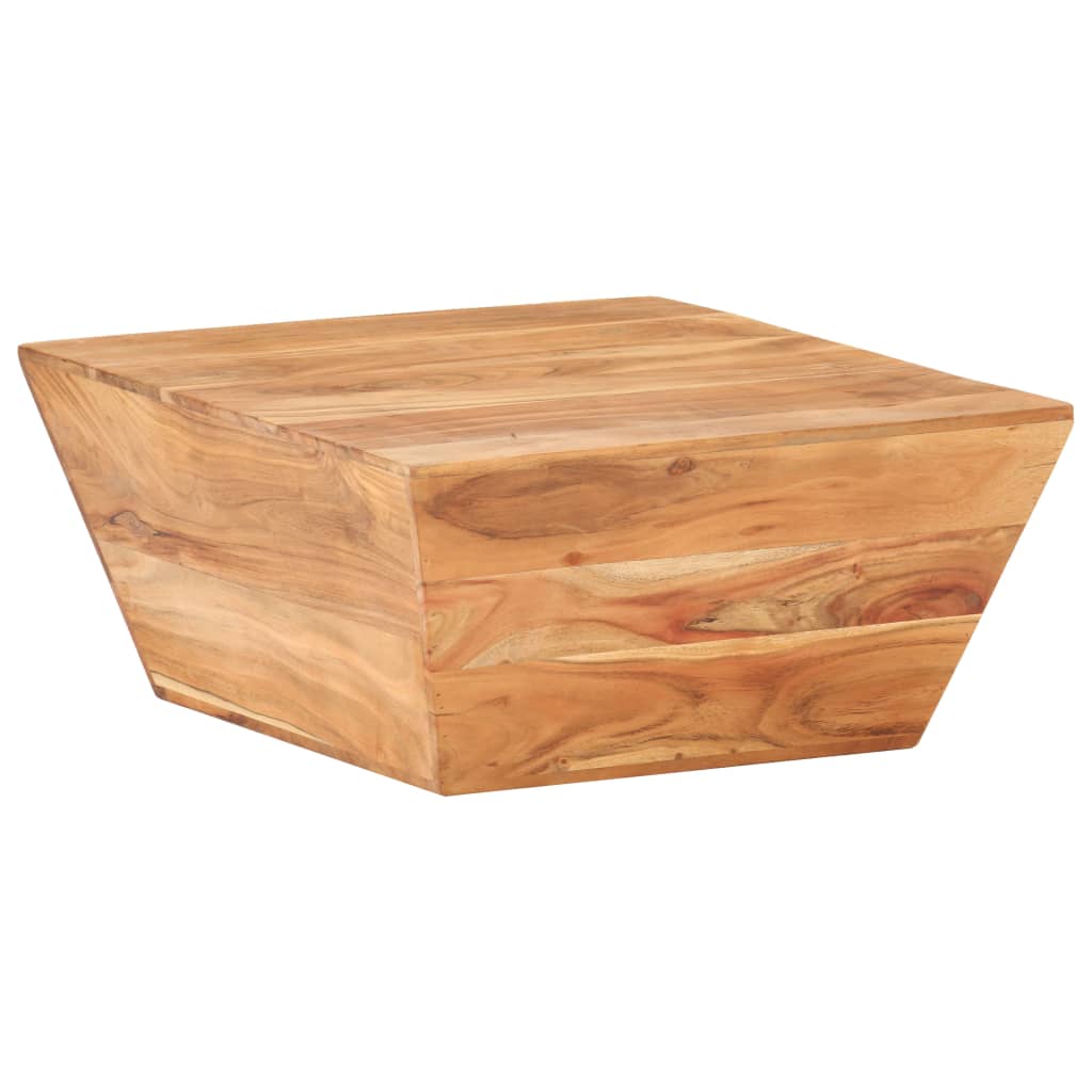 Tavolino Salotto a Forma di V 66x66x30 cm Legno Massello Acacia | homemem39