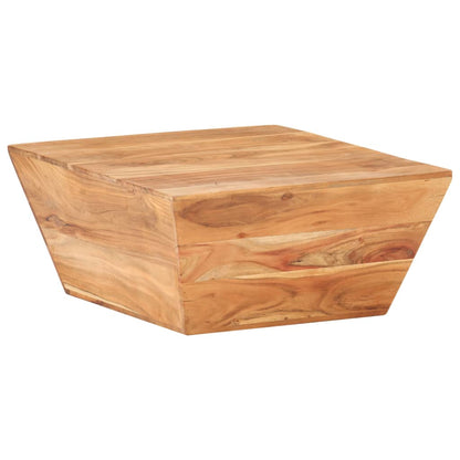 Tavolino Salotto a Forma di V 66x66x30 cm Legno Massello Acacia | homemem39