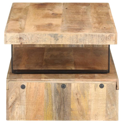 Set Tavolini da Salotto 2 pz in Legno Massello di Mango | homemem39