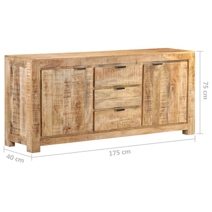 Credenza 175x40x75 cm in Legno di Mango Grezzo - homemem39