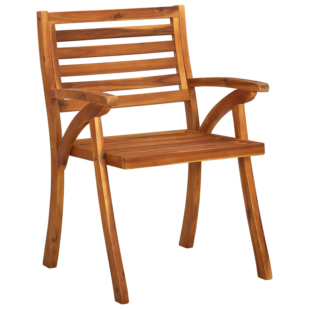 Sedie da Giardino 3 pz in Legno Massello d'Acacia | homemem39