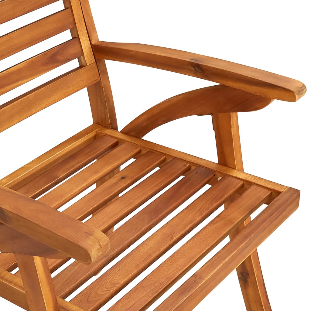 Sedie da Giardino 3 pz in Legno Massello d'Acacia | homemem39