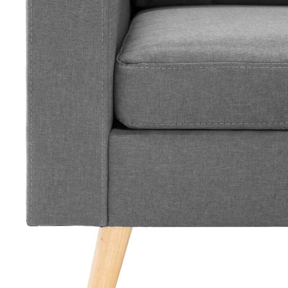 Set di Divani 2 pz in Tessuto Grigio Chiaro | homemem39