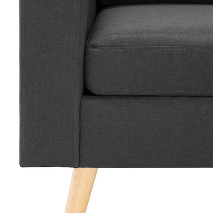 Set di Divani 2 pz in Tessuto Grigio Scuro | homemem39