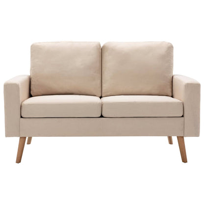Set Divani 2 pz in Tessuto Crema | homemem39
