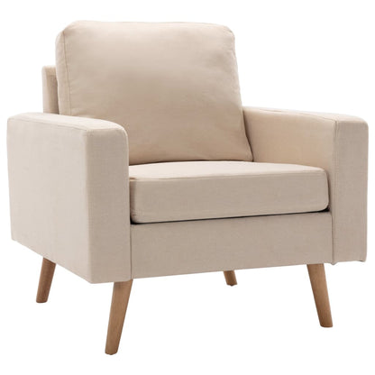 Set Divani 2 pz in Tessuto Crema | homemem39