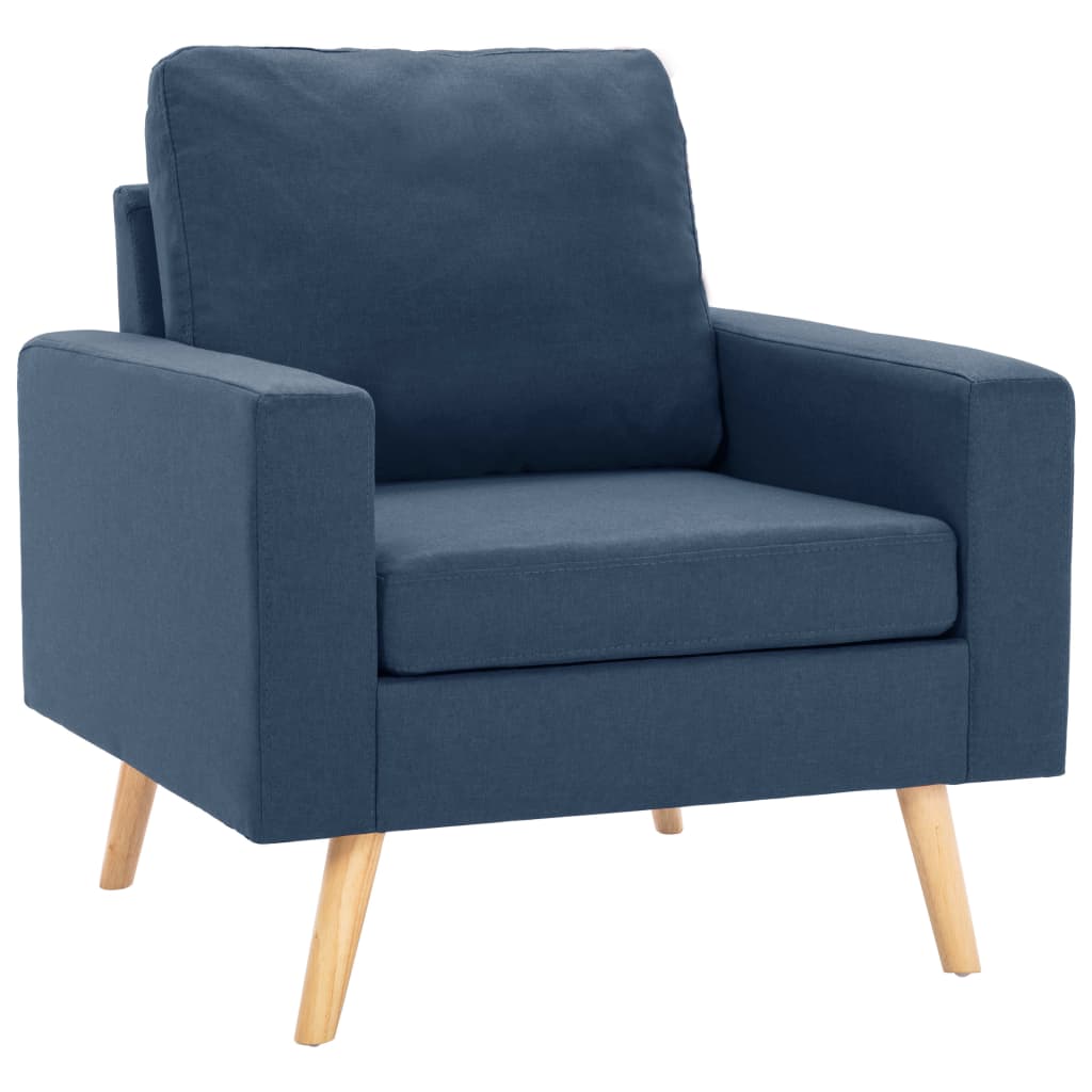 Set Divani 2 pz in Tessuto Blu | homemem39