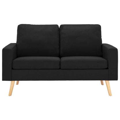 Set Divani 2 pz in Tessuto Nero | homemem39