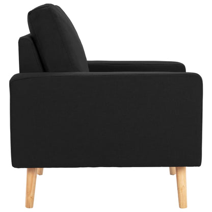 Set Divani 2 pz in Tessuto Nero