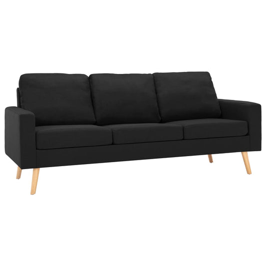Set Divani 2 pz in Tessuto Nero
