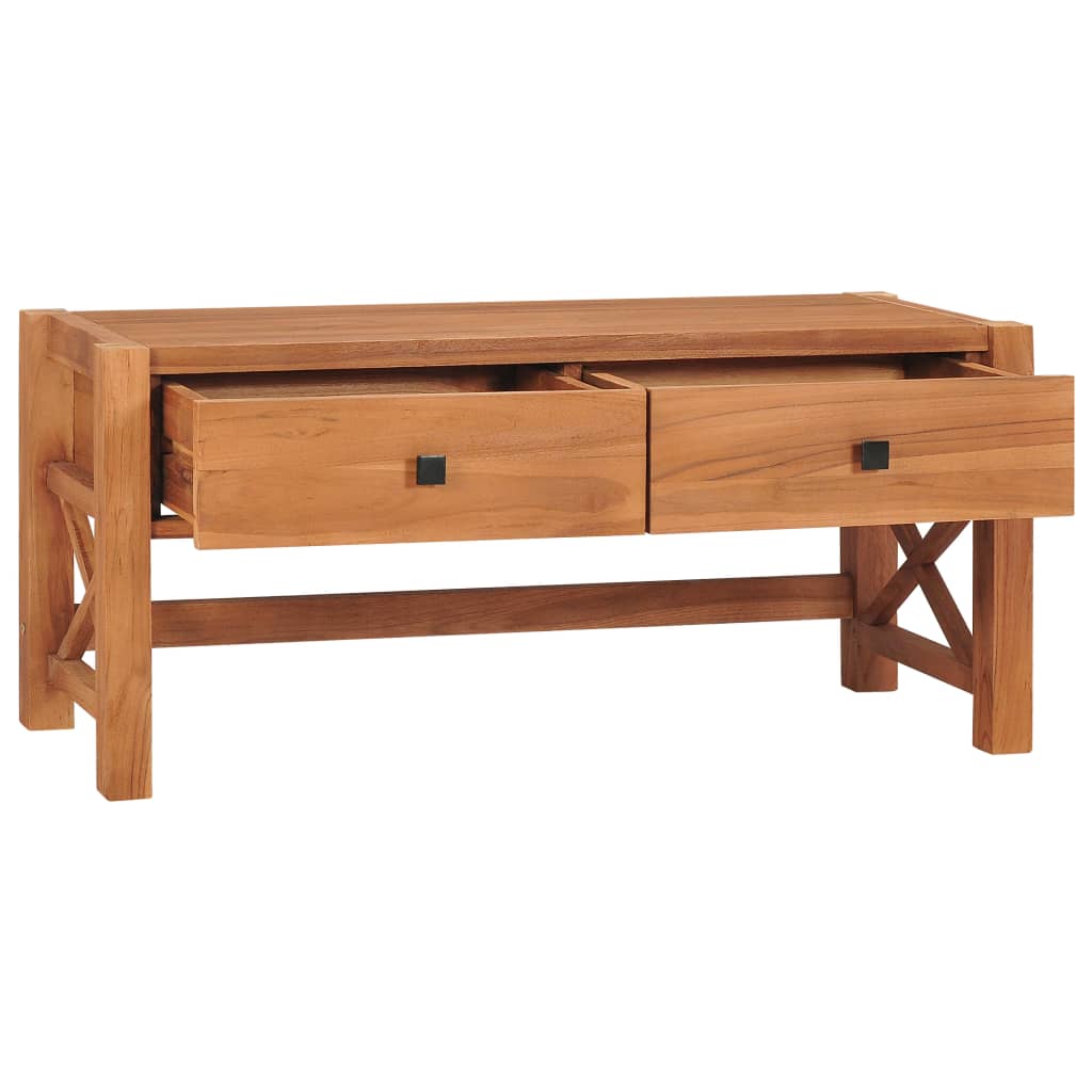 Mobile TV 100x40x45 cm in Legno di Teak - homemem39