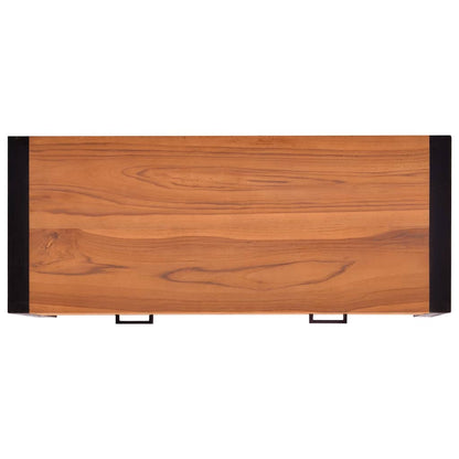 Scrivania con 2 Cassetti 100x40x75 cm in Legno di Teak | homemem39