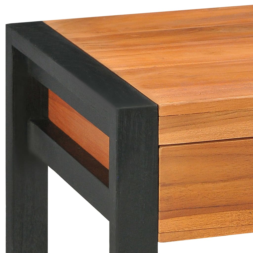 Scrivania con 2 Cassetti 100x40x75 cm in Legno di Teak | homemem39