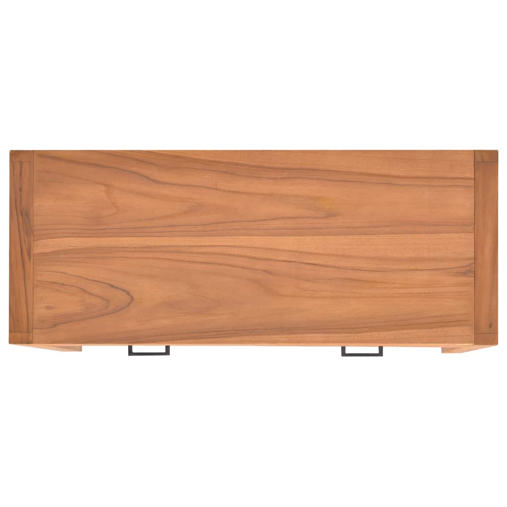 Scrivania con 2 Cassetti 100x40x75 cm in Legno di Teak
