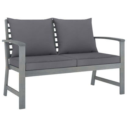 Set Divani da Giardino 4 pz con Cuscini in Massello di Acacia | homemem39