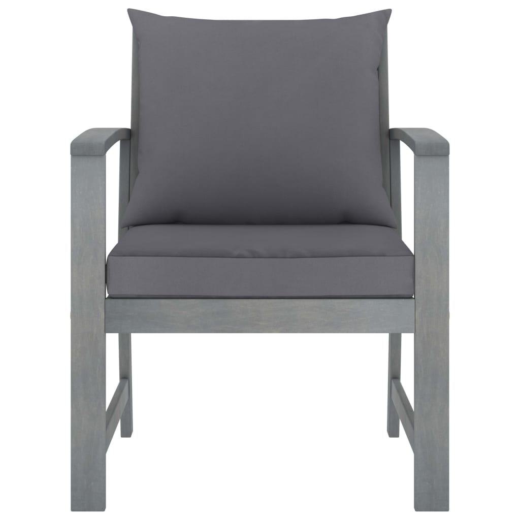 Set Divani da Giardino 4 pz con Cuscini in Massello di Acacia | homemem39