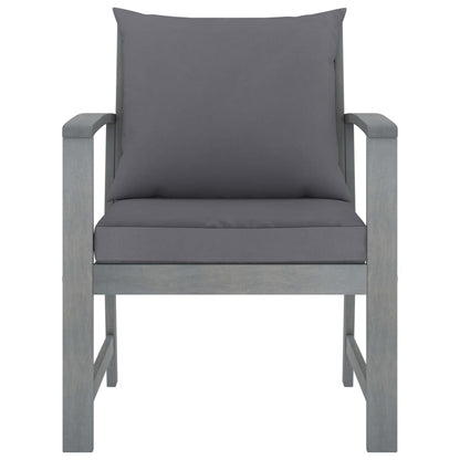 Set Divani da Giardino 4 pz con Cuscini in Massello di Acacia | homemem39