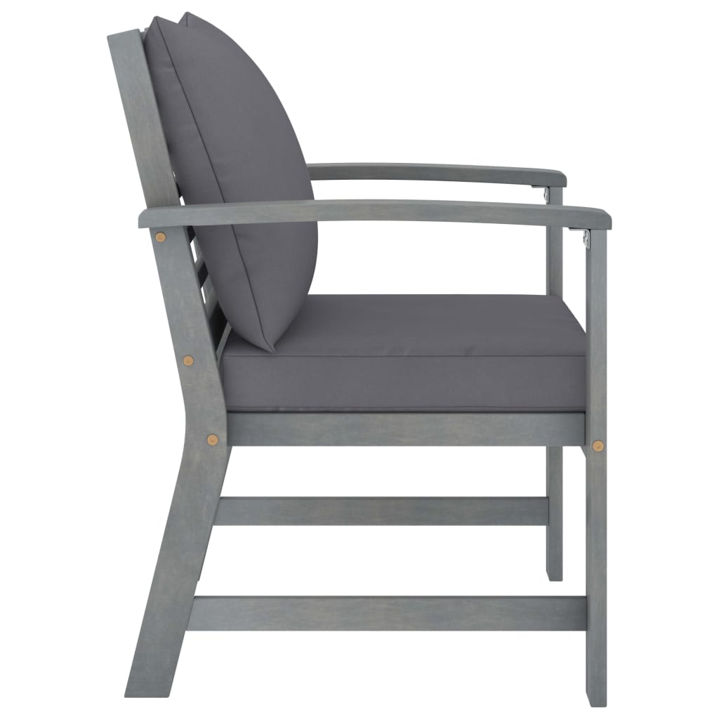 Set Divani da Giardino 4 pz con Cuscini in Massello di Acacia | homemem39