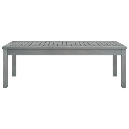 Coffee Table 100x50x33 cm Gray Solid Acacia Wood