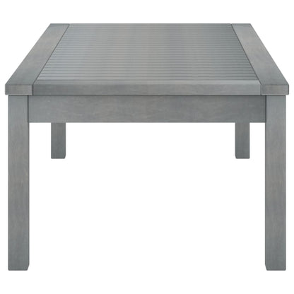 Coffee Table 100x50x33 cm Gray Solid Acacia Wood