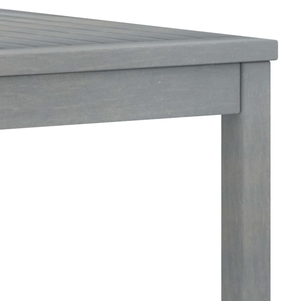 Coffee Table 100x50x33 cm Gray Solid Acacia Wood