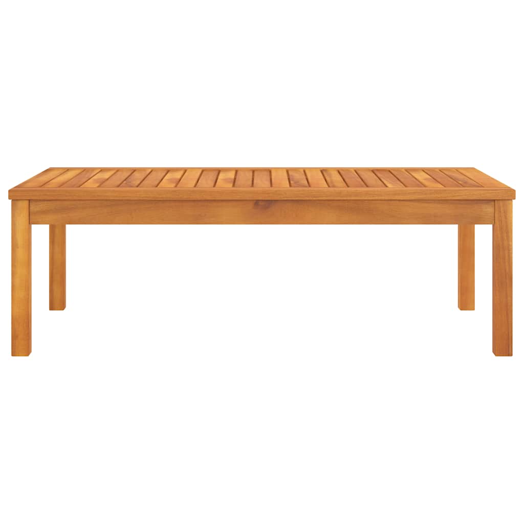 Tavolino da Salotto 100x50x33 cm in Legno Massello di Acacia | homemem39