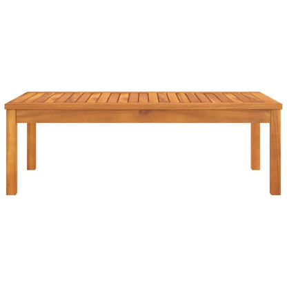 Tavolino da Salotto 100x50x33 cm in Legno Massello di Acacia | homemem39