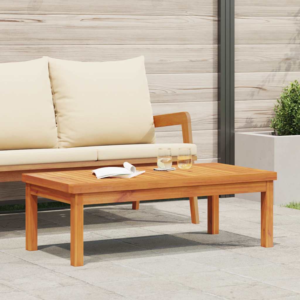 Tavolino da Salotto 100x50x33 cm in Legno Massello di Acacia | homemem39