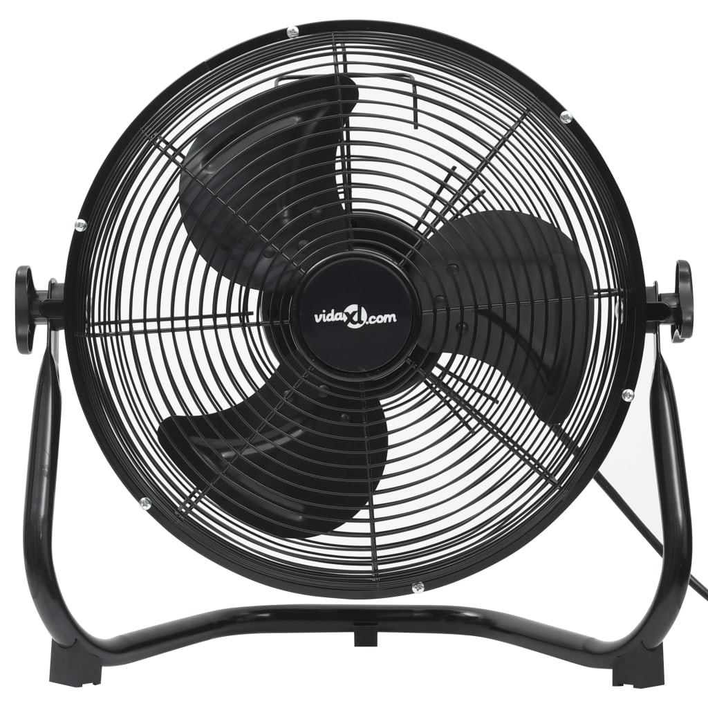 Ventilatore da Pavimento a 3 Velocità 60 cm 115,2 W Nero