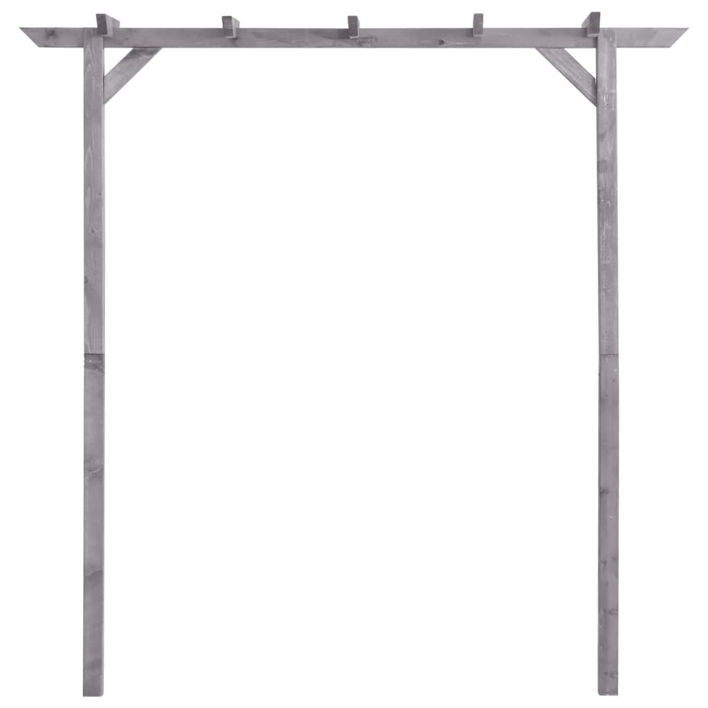 Pergolato da Giardino Grigio 200x40x205 cm in Pino Impregnato | homemem39