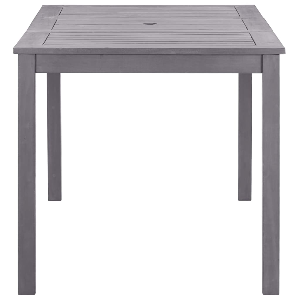 Tavolo da Giardino Grigio Slavato 140x80x74 cm in Legno Acacia - homemem39