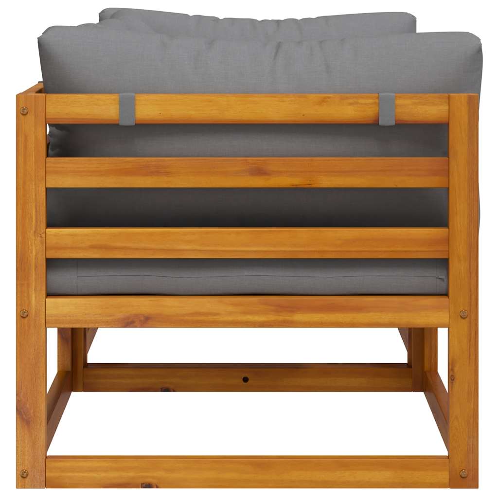 Divani Angolari Modulari 2 pz con Cuscini Grigio Scuro | homemem39