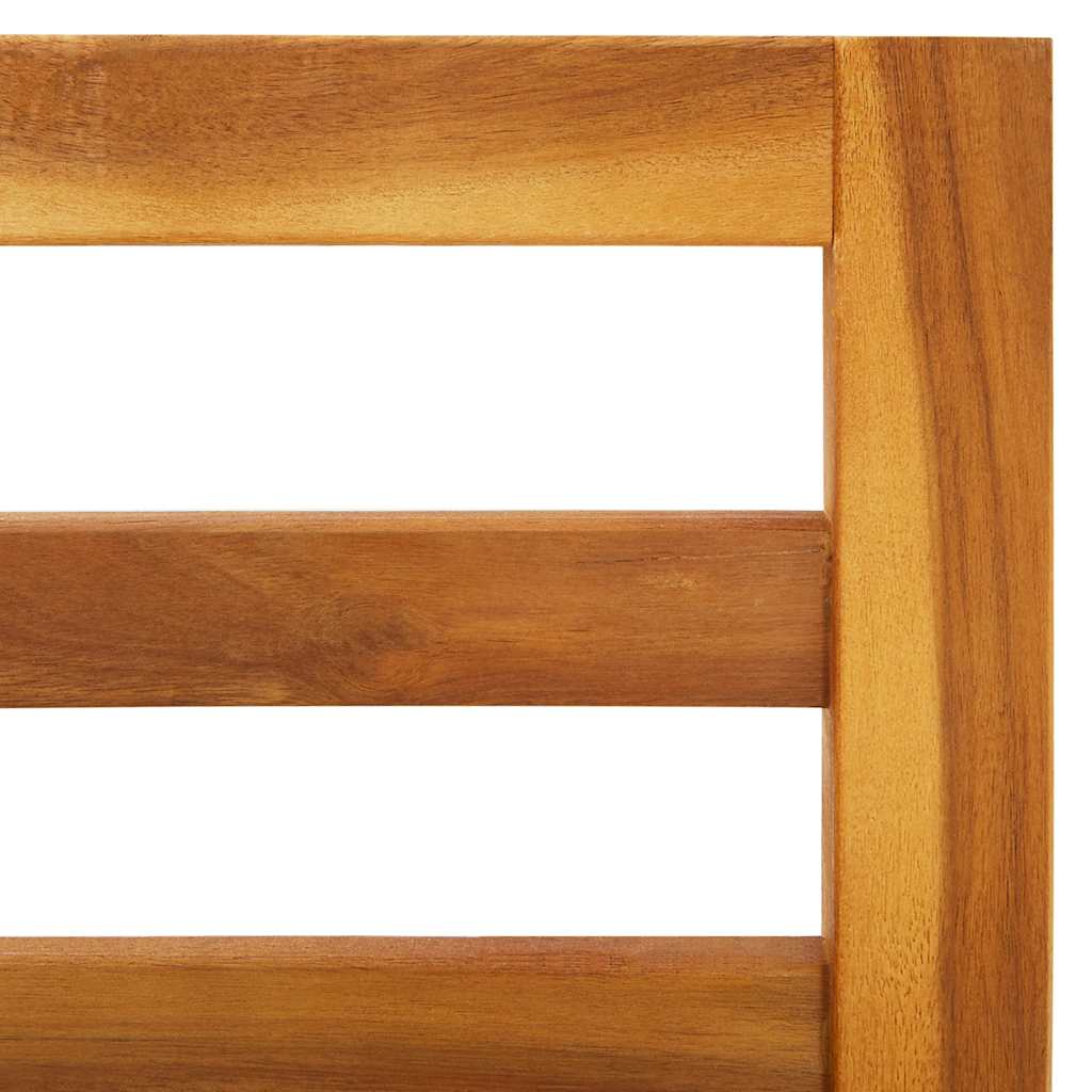 Set Divani da Giardino 2 pz con Cuscini Bianco Crema in Acacia | homemem39