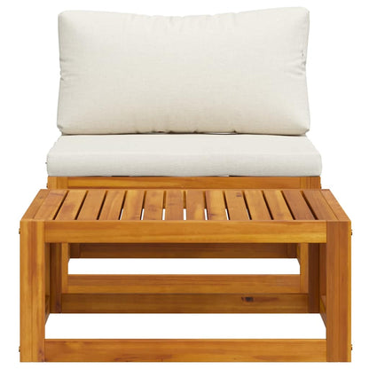 Set Divani da Giardino 2 pz con Cuscini in Massello di Acacia