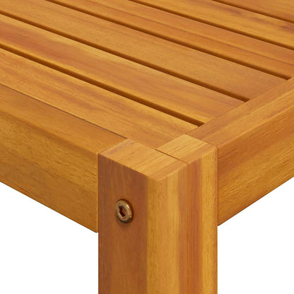 Tavolino da Caffè 68x68x29 cm in Legno Massello di Acacia