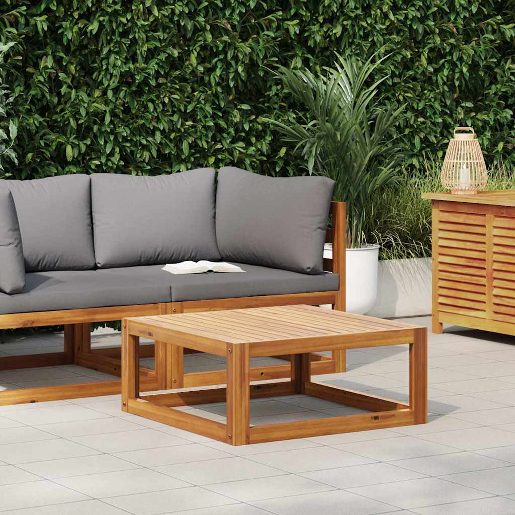 Tavolino da Caffè 68x68x29 cm in Legno Massello di Acacia