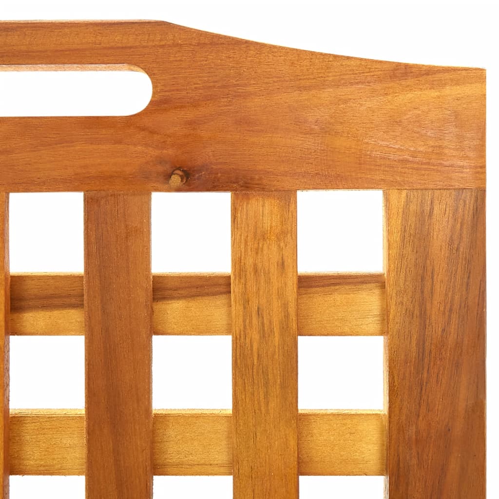 Divisorio a 3 Pannelli Grigio 121x2x170 cm in Massello Acacia - homemem39