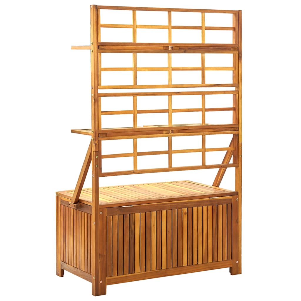 Contenitore con Traliccio 99x55x160 cm in Legno Acacia | homemem39