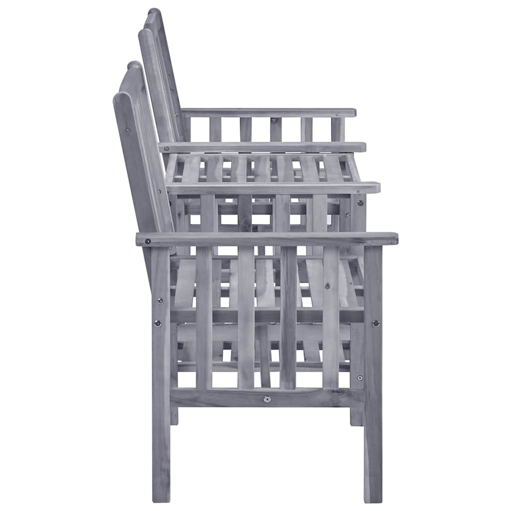 Sedie da Giardino Tavolino da Tè 159x61x92cm Massello d'Acacia | homemem39