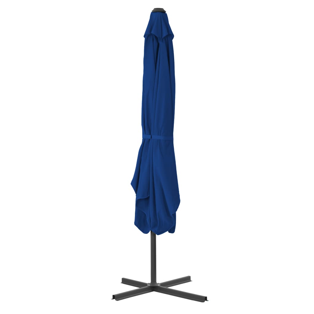 Ombrellone Giardino con Palo in Acciaio Blu 250x250x230 cm - homemem39